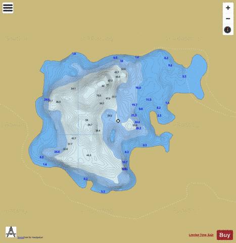 Coolin Lough depth contour Map - i-Boating App