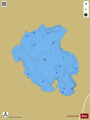 Loughaunfree depth contour Map - i-Boating App