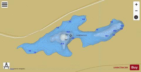 Loughaunore depth contour Map - i-Boating App
