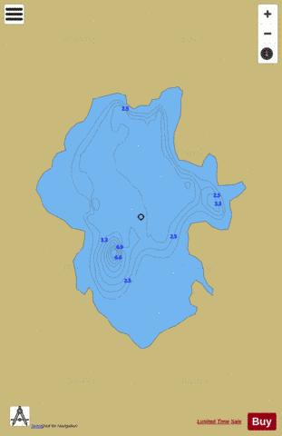 Loughaunbeg depth contour Map - i-Boating App