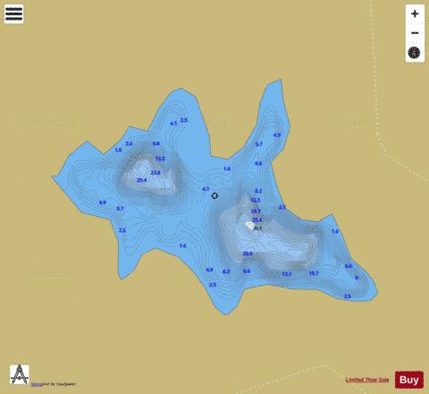 Nanaugh ( Lough ) depth contour Map - i-Boating App