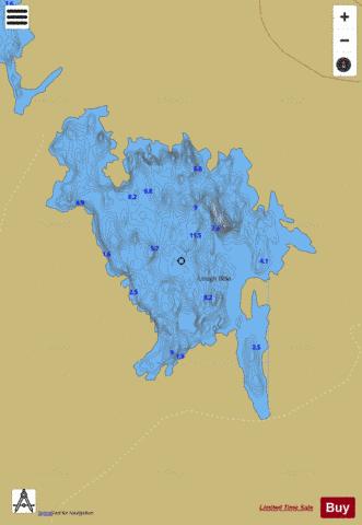 Bola ( Lough ) depth contour Map - i-Boating App