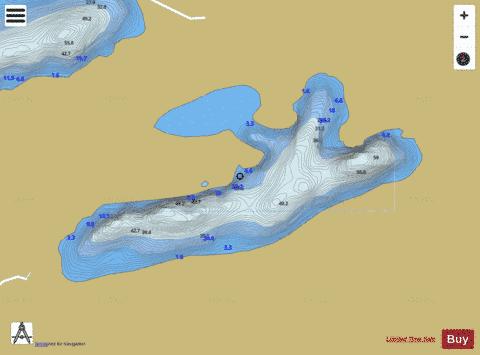 Loughyvangan depth contour Map - i-Boating App