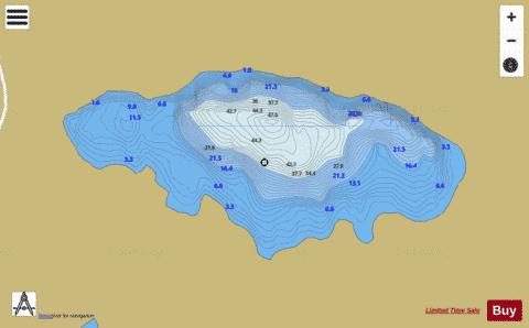 Loughaunalyer depth contour Map - i-Boating App