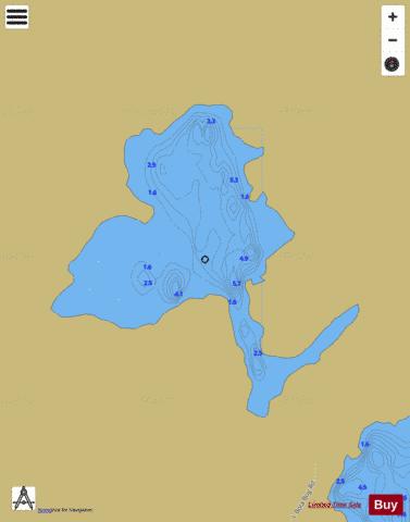 Cam ( Lough ) depth contour Map - i-Boating App