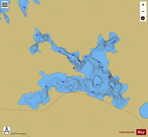 Naweelaun ( Lough ) depth contour Map - i-Boating App
