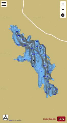 Derrycunlagh More Lough depth contour Map - i-Boating App