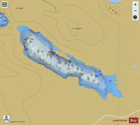 Fee ( Lough ) depth contour Map - i-Boating App