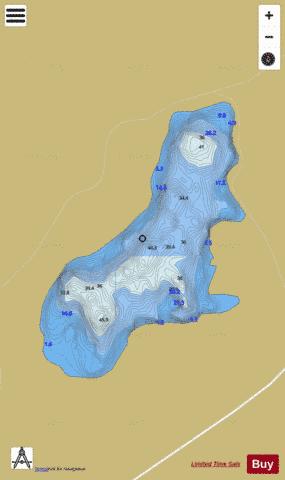 Carrigeencor Lough depth contour Map - i-Boating App