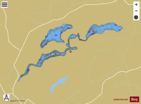 Drumore Lough depth contour Map - i-Boating App