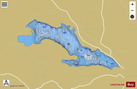 Sillan ( Lough ) depth contour Map - i-Boating App
