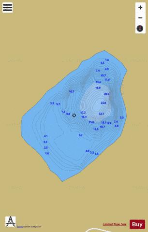 Meenaviller ( Lough ) depth contour Map - i-Boating App