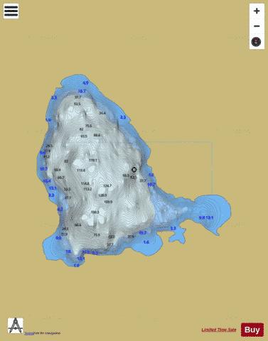 Belshade ( Lough ) depth contour Map - i-Boating App