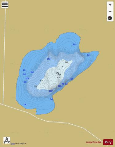Croagh Lough depth contour Map - i-Boating App