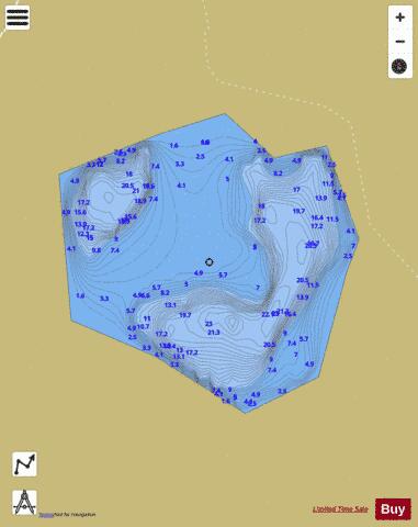 Drumlamford Loch depth contour Map - i-Boating App