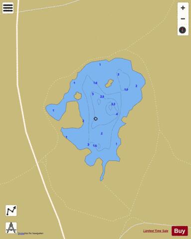 Loch Of Blairs depth contour Map - i-Boating App