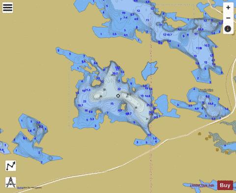 Loch Skealtar depth contour Map - i-Boating App