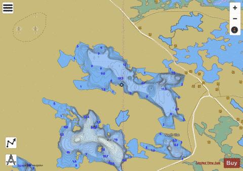 Loch An Strumore depth contour Map - i-Boating App