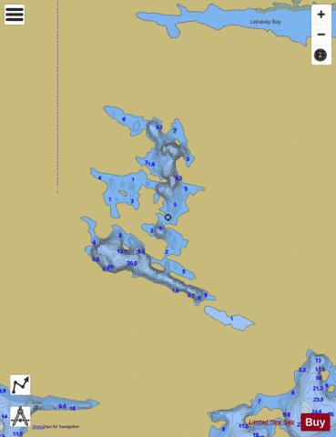 Loch A Chonnachair depth contour Map - i-Boating App