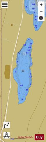 Loch Of Asta depth contour Map - i-Boating App