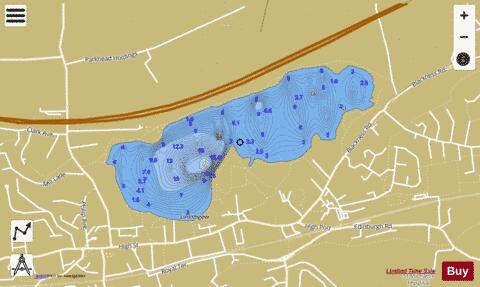Linlithgow Loch (Forth Basin) depth contour Map - i-Boating App