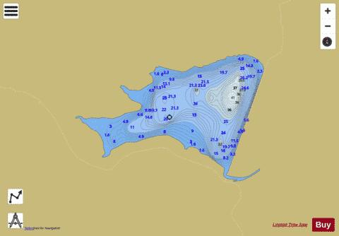 Harperleas Reservoir (Forth Basin) depth contour Map - i-Boating App