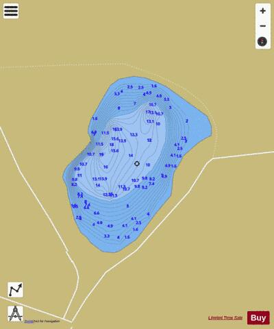 Pitlyal or Round Loch depth contour Map - i-Boating App