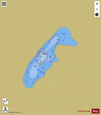 Long Loch depth contour Map - i-Boating App