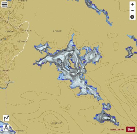 Loch Skinaskink (Polly Basin) depth contour Map - i-Boating App