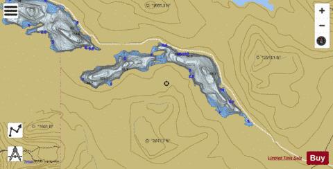 Loch Lurgain depth contour Map - i-Boating App