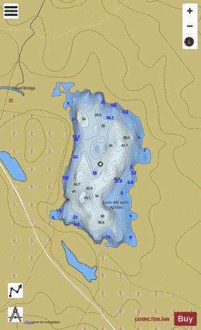 Loch Allt Na H-Airbhe (Duartmore Basin) depth contour Map - i-Boating App