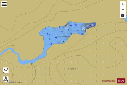 Loch Duartmore (Duartmore Basin) depth contour Map - i-Boating App