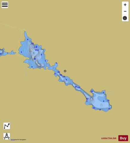 Loch Finlas depth contour Map - i-Boating App