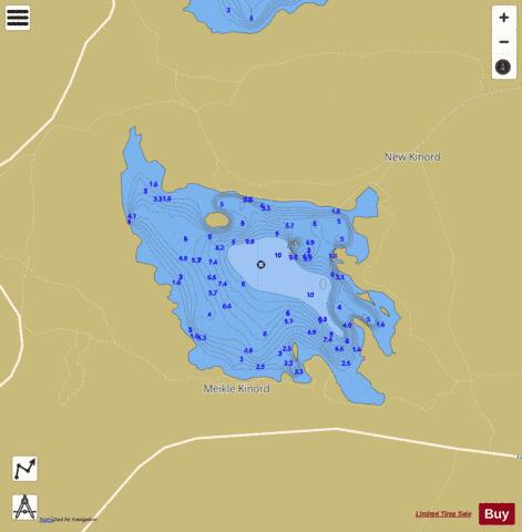 Loch Kinord depth contour Map - i-Boating App