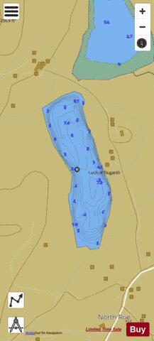 Loch of Flugarth (Shetland) depth contour Map - i-Boating App