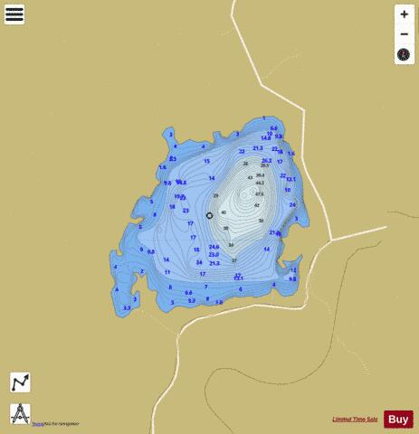 Eela Water (Shetland) depth contour Map - i-Boating App