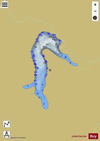 Rosebery Reservoir (Forth Basin) depth contour Map - i-Boating App