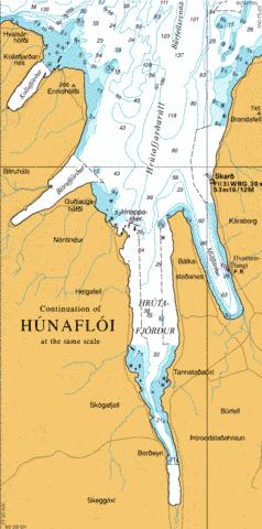 Continuation of Hunafloi Marine Chart - Nautical Charts App