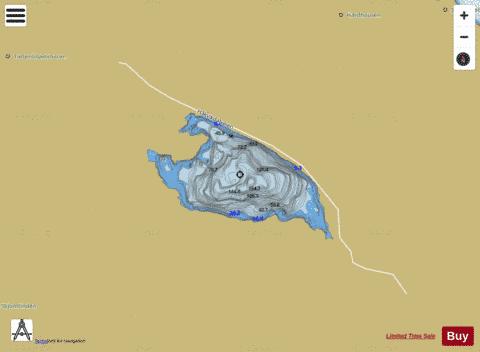 Storvatnet depth contour Map - i-Boating App