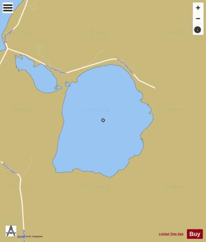 Vikvatnet depth contour Map - i-Boating App