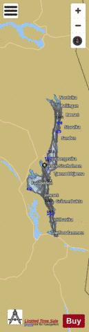 Femunden depth contour Map - i-Boating App