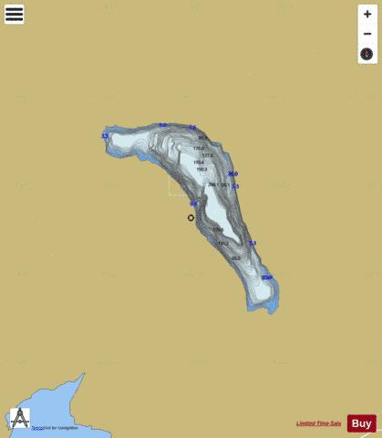 Åsetvatnet depth contour Map - i-Boating App
