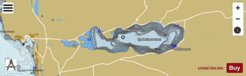 Bjøreimsvatnet depth contour Map - i-Boating App