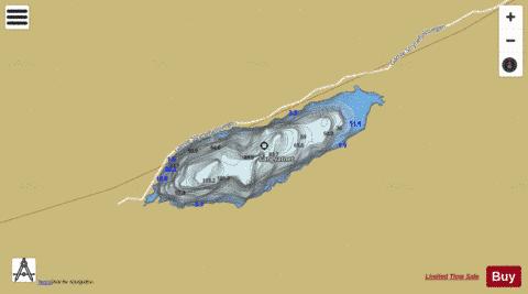 Langvatnet depth contour Map - i-Boating App