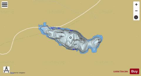 Oppljosvatnet depth contour Map - i-Boating App