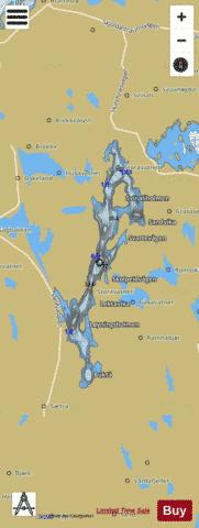 Storavatnet depth contour Map - i-Boating App
