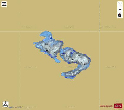 Botnavatnet depth contour Map - i-Boating App