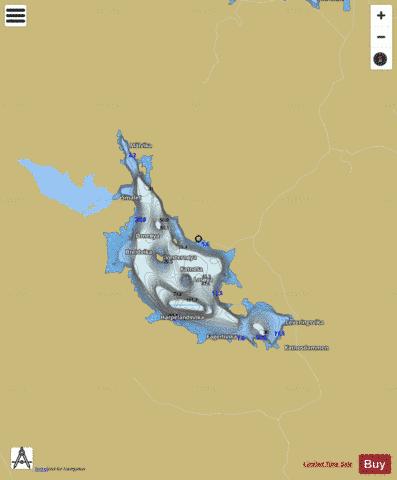 Katnosa depth contour Map - i-Boating App