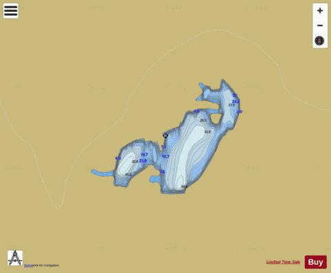 Fossafjelltjørna depth contour Map - i-Boating App