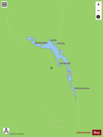 Steinsvatn depth contour Map - i-Boating App